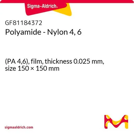 Sigma-Aldrich Polyamide - Nylon 4, 6，(PA 4，6），薄膜，厚度0.025 mm，尺寸150 × 150 mm