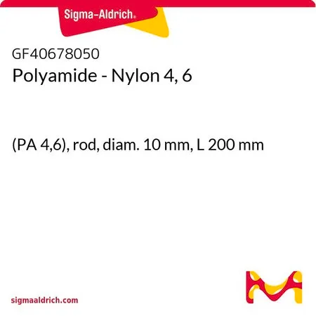Sigma-Aldrich Polyamide - Nylon 4, 6，(PA 4，6），棒，直径10 mm，长度200 mm