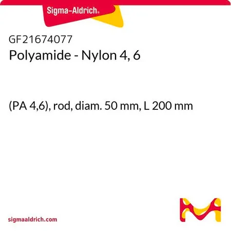 Sigma-Aldrich Polyamide - Nylon 4, 6，(PA 4，6），杆，直径50 mm，长度200 mm