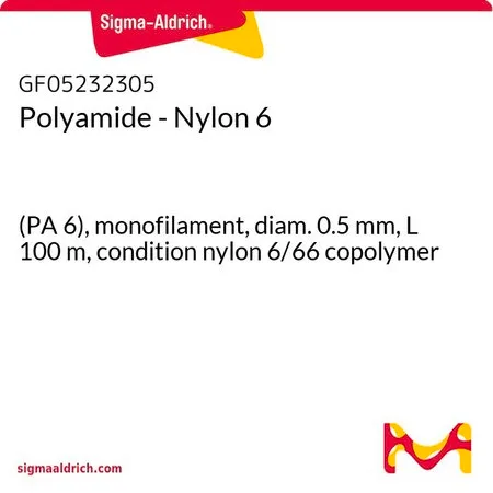 Sigma-Aldrich Polyamide - Nylon 6，(PA 6），单丝，直径0.5 mm，长度100 m，状态尼龙6/66共聚物