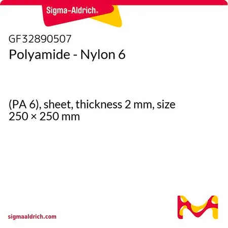 Sigma-Aldrich Polyamide - Nylon 6，(PA 6），片状，厚度2 mm，尺寸250 × 250 mm