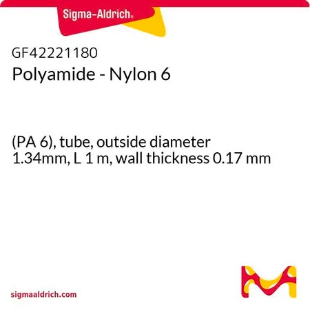 Sigma-Aldrich Polyamide - Nylon 6，(PA 6）、管，外径1.34mm，长1 m，壁厚0.17 mm