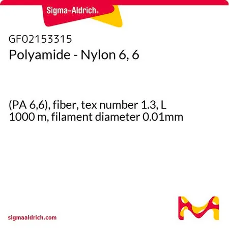 Sigma-Aldrich Polyamide - Nylon 6, 6，(PA 6，6），纤维，特数1.3，长1000米，长丝直径0.01毫米