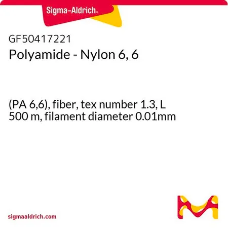 Sigma-Aldrich Polyamide - Nylon 6, 6，(PA 6，6），纤维，特数1.3，长500米，长丝直径0.01毫米