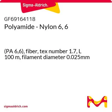 Sigma-Aldrich Polyamide - Nylon 6, 6，(PA 6，6），纤维，特数1.7，长100米，长丝直径0.025毫米