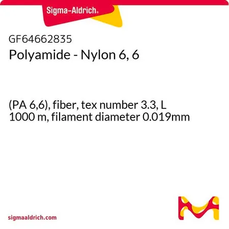 Sigma-Aldrich Polyamide - Nylon 6, 6，(PA 6，6），纤维，特数3.3，长1000米，长丝直径0.019毫米
