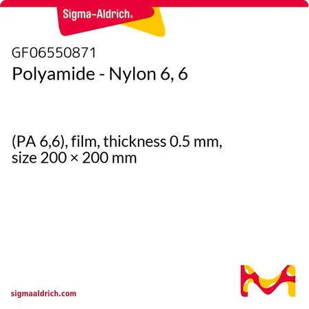 Sigma-Aldrich Polyamide - Nylon 6, 6，(PA 6，6），薄膜，厚度0.5 mm，尺寸200 × 200 mm