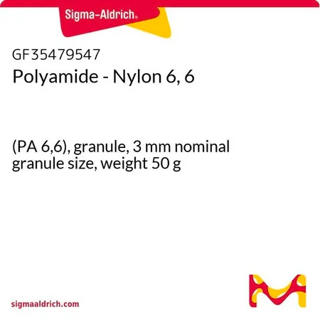 Sigma-Aldrich Polyamide - Nylon 6, 6，(PA 6，6），颗粒，3 mm标称粒度，重量50 g