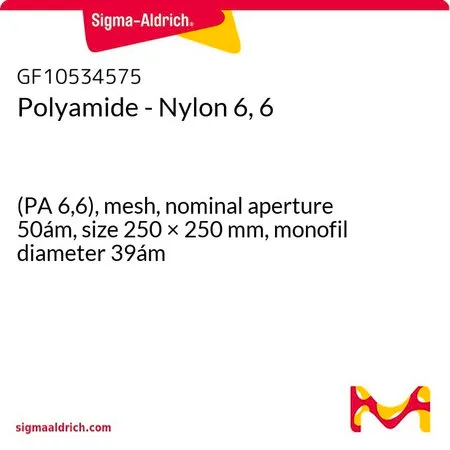 Sigma-Aldrich Polyamide - Nylon 6, 6，(PA 6，6），网孔，标称孔径50 mm，尺寸250 × 250 mm，单丝直径39 mm
