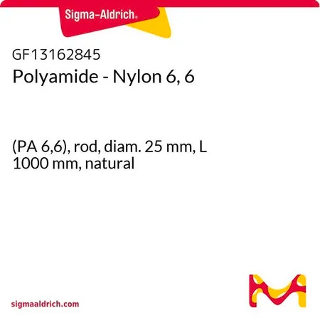 Sigma-Aldrich Polyamide - Nylon 6, 6，(PA 6，6），杆，直径25 mm，长度1000 mm，天然