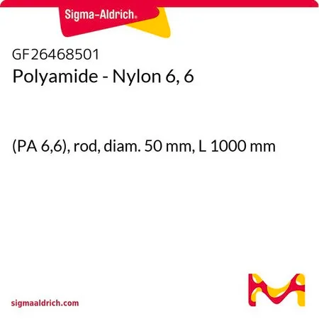 Sigma-Aldrich Polyamide - Nylon 6, 6，(PA 6，6），杆，直径50 mm，长度1000 mm