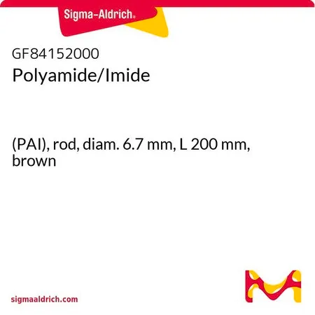 Sigma-Aldrich Polyamide/Imide，(PAI)杆，直径6.7 mm，长200 mm，棕色