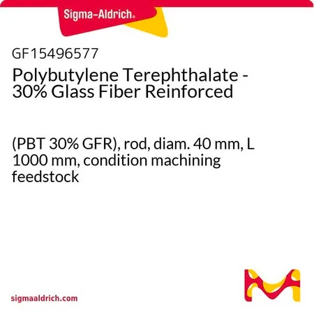 Sigma-Aldrich Polybutylene Terephthalate - 30% Glass Fiber Reinforced，(PBT 30% GFR），杆，直径40 mm，长度1000 mm，条件加工原料
