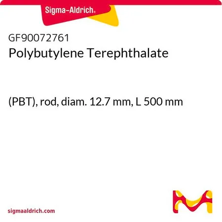 Sigma-Aldrich Polybutylene Terephthalate，(PBT)杆，直径12.7 mm，长度500 mm