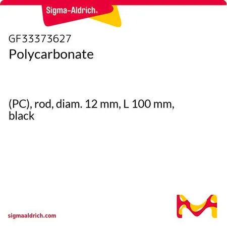 Sigma-Aldrich 聚碳酸酯，(PC)，杆，直径12 mm，长度100 mm，黑色