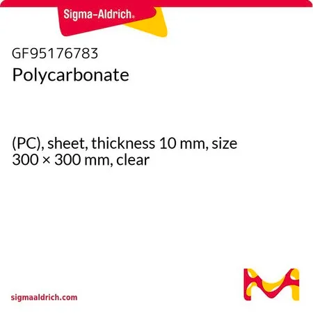 Sigma-Aldrich 聚碳酸酯，(PC)，薄板，厚度10 mm，尺寸300 × 300 mm，透明