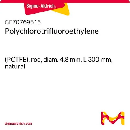 Sigma-Aldrich Polychlorotrifluoroethylene，（PCTFE），杆，直径4.8 mm，长度300 mm，天然色