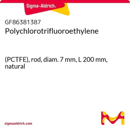 Sigma-Aldrich Polychlorotrifluoroethylene，（PCTFE），杆，直径7 mm，长度200 mm，天然色