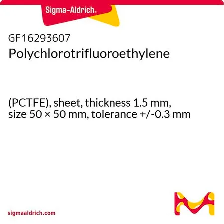 Sigma-Aldrich Polychlorotrifluoroethylene，（PCTFE），薄板，厚度1.5 mm，尺寸50 × 50 mm，公差+/-0.3 mm