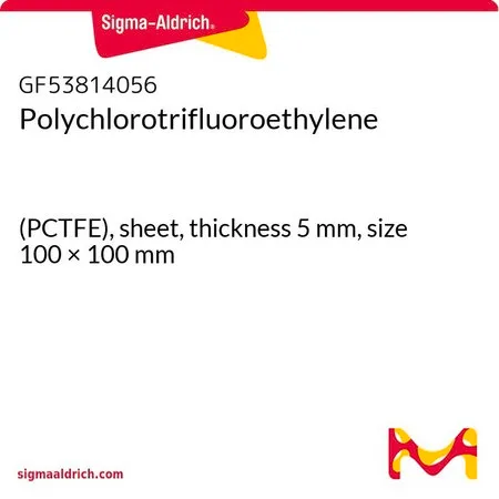 Sigma-Aldrich Polychlorotrifluoroethylene，（PCTFE），片材，厚度5 mm，尺寸100 × 100 mm