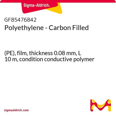 Sigma-Aldrich Polyethylene - Carbon Filled，(PE)，膜，厚度0.08 mm，L 10 m，条件导电聚合物
