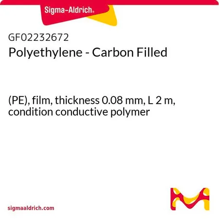 Sigma-Aldrich Polyethylene - Carbon Filled，(PE)，膜，厚度0.08 mm，L² m，条件导电聚合物