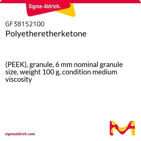 Sigma-Aldrich Polyetheretherketone，（PEEK），颗粒，6 mm标称粒度，重量100 g，条件中等粘度