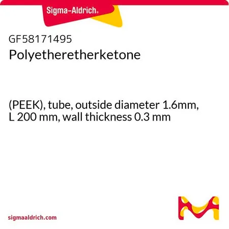Sigma-Aldrich Polyetheretherketone，（PEEK），管，外径1.6mm，长度200 mm，壁厚0.3 mm