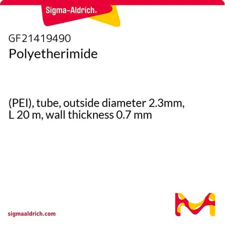 Sigma-Aldrich 聚醚酰亚胺，(PEI)管，外径2.3mm，长度20 m，壁厚0.7 mm