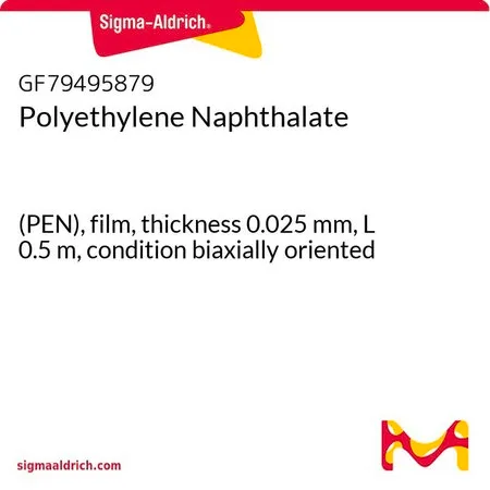 Sigma-Aldrich Polyethylene Naphthalate，(PEN)薄膜，厚度0.025 mm，长度0.5 m，双轴取向条件