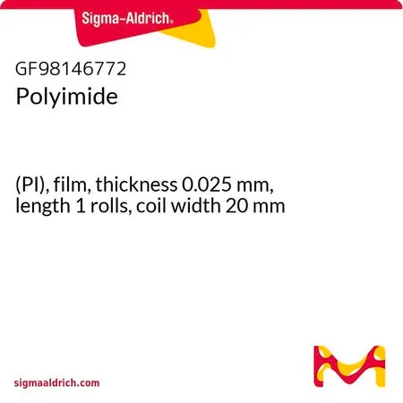 Sigma-Aldrich Polyimide，(PI)，薄膜，厚度0.025 mm，长度1卷，卷宽20 mm