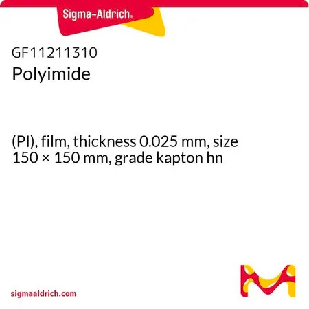 Sigma-Aldrich Polyimide，(PI)，薄膜，厚度0.025 mm，尺寸150 × 150 mm，kapton hn级