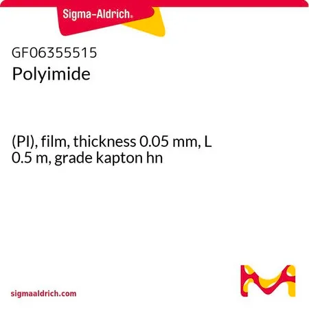 Sigma-Aldrich Polyimide，(PI)，薄膜，厚度0.05 mm，长度0.5 m，kapton等级hn