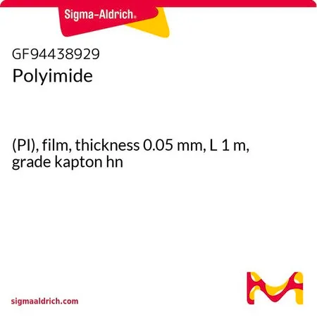 Sigma-Aldrich Polyimide，(PI)，薄膜，厚度0.05 mm，L 1 m，kapton等级hn