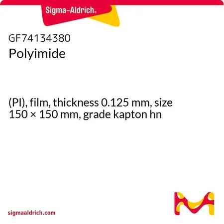 Sigma-Aldrich Polyimide，(PI)，薄膜，厚度0.125 mm，尺寸150 × 150 mm，kapton hn级