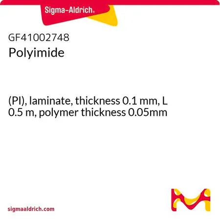 Sigma-Aldrich Polyimide，(PI)层压板，厚度0.1 mm，长度0.5 m，聚合物厚度0.05 mm