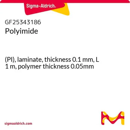 Sigma-Aldrich Polyimide，(PI)层压板，厚度0.1 mm，长度1 m，聚合物厚度0.05 mm