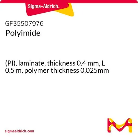 Sigma-Aldrich Polyimide，(PI)层压板，厚度0.4 mm，长度0.5 m，聚合物厚度0.025 mm