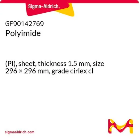 Sigma-Aldrich Polyimide，(PI)板材，厚度1.5 mm，尺寸296 × 296 mm，等级cirlex cl