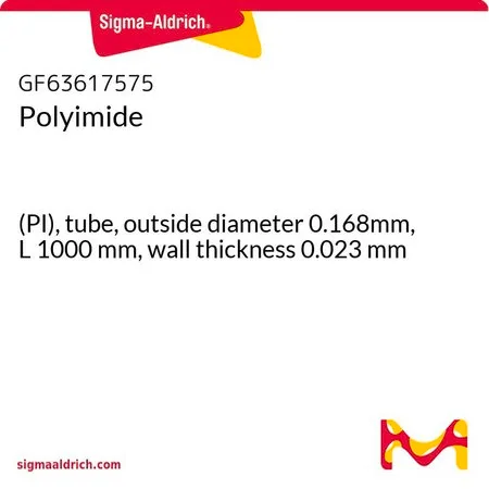 Sigma-Aldrich Polyimide，(PI)，管，外径0.168mm，L 1000 mm，壁厚0.023 mm