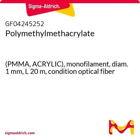 Sigma-Aldrich Polymethylmethacrylate，(PMMA丙烯酸），单丝，直径1 mm，长度20 m，条件光纤