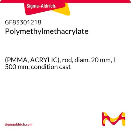 Sigma-Aldrich Polymethylmethacrylate，(PMMA丙烯酸），杆，直径20 mm，长度500 mm，状态铸造