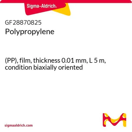 Sigma-Aldrich 聚丙烯，(PP)膜，厚度0.01 mm，L 5 m，双轴取向条件