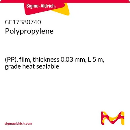 Sigma-Aldrich 聚丙烯，(PP)，薄膜，厚度0.03 mm，L 5 m，等级可热封