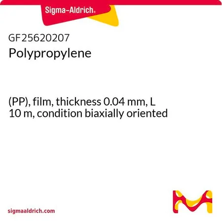 Sigma-Aldrich 聚丙烯，(PP)膜，厚度0.04 mm，L 10 m，双轴取向条件