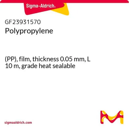 Sigma-Aldrich 聚丙烯，(PP)，薄膜，厚度0.05 mm，长度10 m，等级可热封