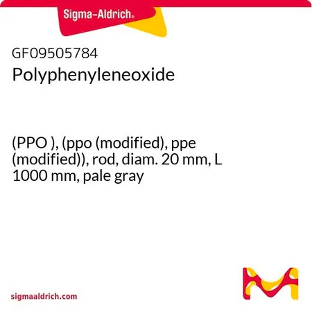 Sigma-Aldrich Polyphenyleneoxide，(PPO），（ppo（改性），ppe（改性）），杆，直径20 mm，长1000 mm，浅灰色