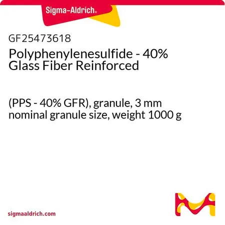 Sigma-Aldrich Polyphenylenesulfide - 40% Glass Fiber Reinforced，(PPS-40%GFR），颗粒，3 mm标称颗粒尺寸，重量1000 g