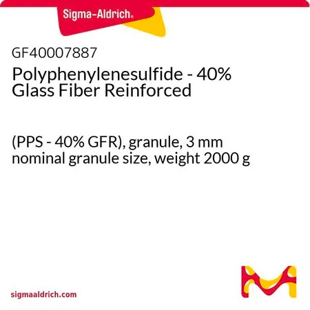 Sigma-Aldrich Polyphenylenesulfide - 40% Glass Fiber Reinforced，(PPS-40%GFR），颗粒，3 mm标称颗粒尺寸，重量2000 g