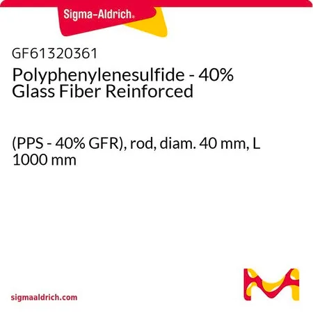 Sigma-Aldrich Polyphenylenesulfide - 40% Glass Fiber Reinforced，(PPS-40% GFR），杆，直径40 mm，长度1000 mm